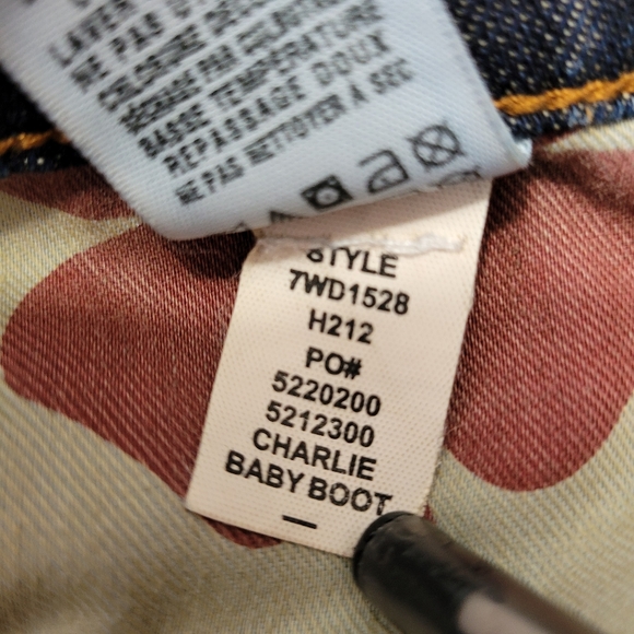 Lucky Brand Charlie Baby Boot  Mid Rise Denim Blue Jean - Picture 10 of 12